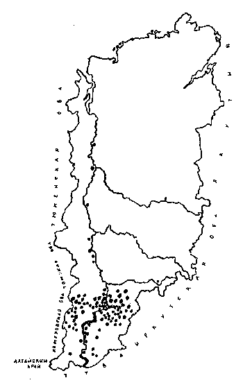 Красноярский край контур карта